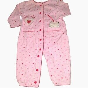 Carter’s Baby Girl Pink Heart Romper 3-6m